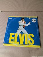 Front cover of Elvis double LP showing title and artwork