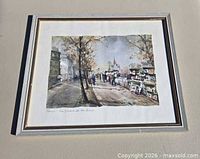 Framed Paris Seine print front view