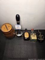 Group shot of all five items side by side