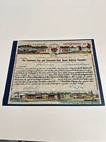 Front view of mounted stock certificate