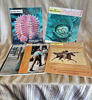 Four of the five Weekend Magazine issues displayed to show cover themes