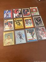All 12 cards laid out, front view