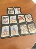 Nine Pavel Bure cards in screw-down holders