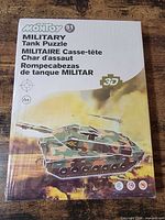 Front of sealed Montoy Military Tank Puzzle box showing artwork and specifications