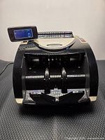Front view of Costway EP23804 bill counter with external LCD display