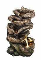 Stock image of assembled driftwood-style fountain