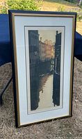 Front view showing entire framed print
