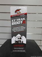 Front view of All Balls Racing EZ Trail Boot XL box