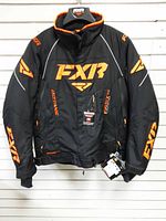 Front view of FXR Octane jacket showing overall design, color, size tag