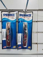 Front view of two Perko blister-carded cleats