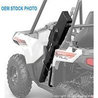 OEM stock photo showing gun mount installed on Polaris Ace ATV
