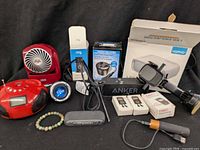 Group shot of all electronics and accessories
