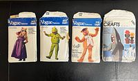 Group shot of four pattern envelopes: Miss Piggy, Kermit, Fozzie Bear, Shark