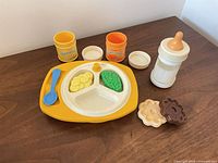 overview of entire Fisher-Price Baby’s Mealtime set on table