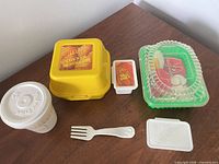 Full set on table
