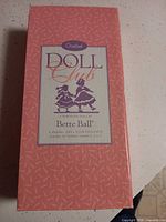 Goebel Doll Club box front showing Bette Ball label