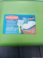 Brand label on cooler showing capacity and details