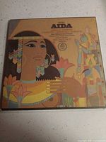 Front of sealed Verdi Aida box showing Egyptian artwork