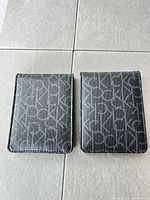 Front view of both Calvin Klein collar stay holders