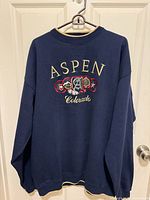 Front view showing Aspen Colorado embroidery and overall condition
