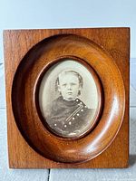 Full view of framed photograph front