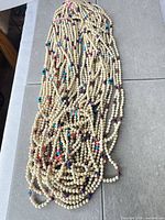 All 27 continuous strands laid out together