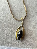 Full view of necklace showing pendant and chain