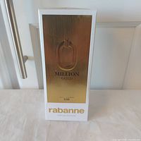 Front of sealed Rabanne 1 Million Gold Elixir box