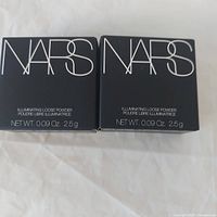 Front view of both Nars powder boxes