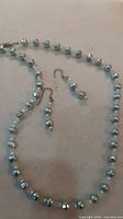 Full view necklace with matching earrings