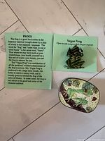 Frog luck cards, origami frog, frog tin