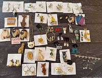 Entire lot overview showing all jewelry pieces laid out
