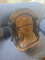 Front view of Terra Sport hard shell backpack-roller