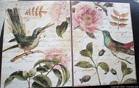 both decorative plaques showing full artwork