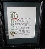 Framed Abbey Press Irish Blessing print full view