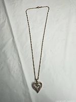 Full view of necklace showing chain and pendant