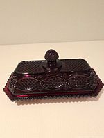 Covered butter dish assembled
