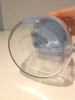 Base of jar showing Carlton Glass embossing and 3⁄4L capacity