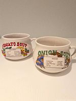 Both recipe soup mugs side by side
