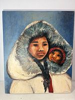 Full view of signed oil painting