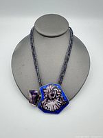 Front view showing entire necklace and pendant