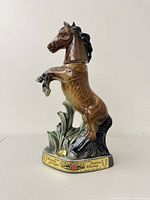 Full view of ceramic horse decanter