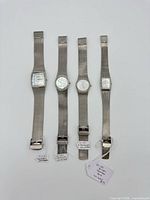 All four Skagen watches arranged side by side