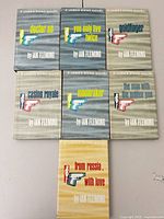 All seven James Bond novels arranged for full lot view