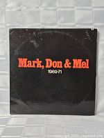 Front cover showing title Mark, Don & Mel 1969-71