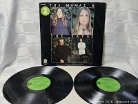 Front view of sleeve and both records displayed
