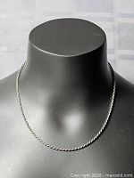 Necklace front view on bust form