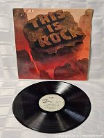 Vinyl record and front sleeve together