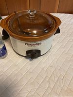 Full view of Rival Crock-Pot slow cooker with lid on