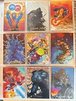 First binder page showing nine Ultraverse cards
